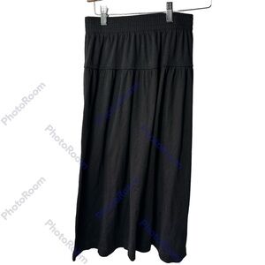 Closely Knit‎ Black Cotton Blend Midi Skirt Vintage Size M